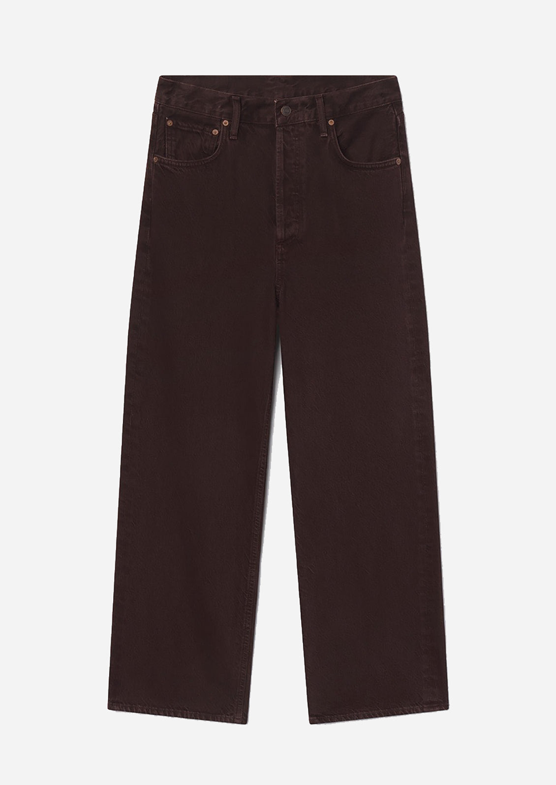 Brown pants on a white background