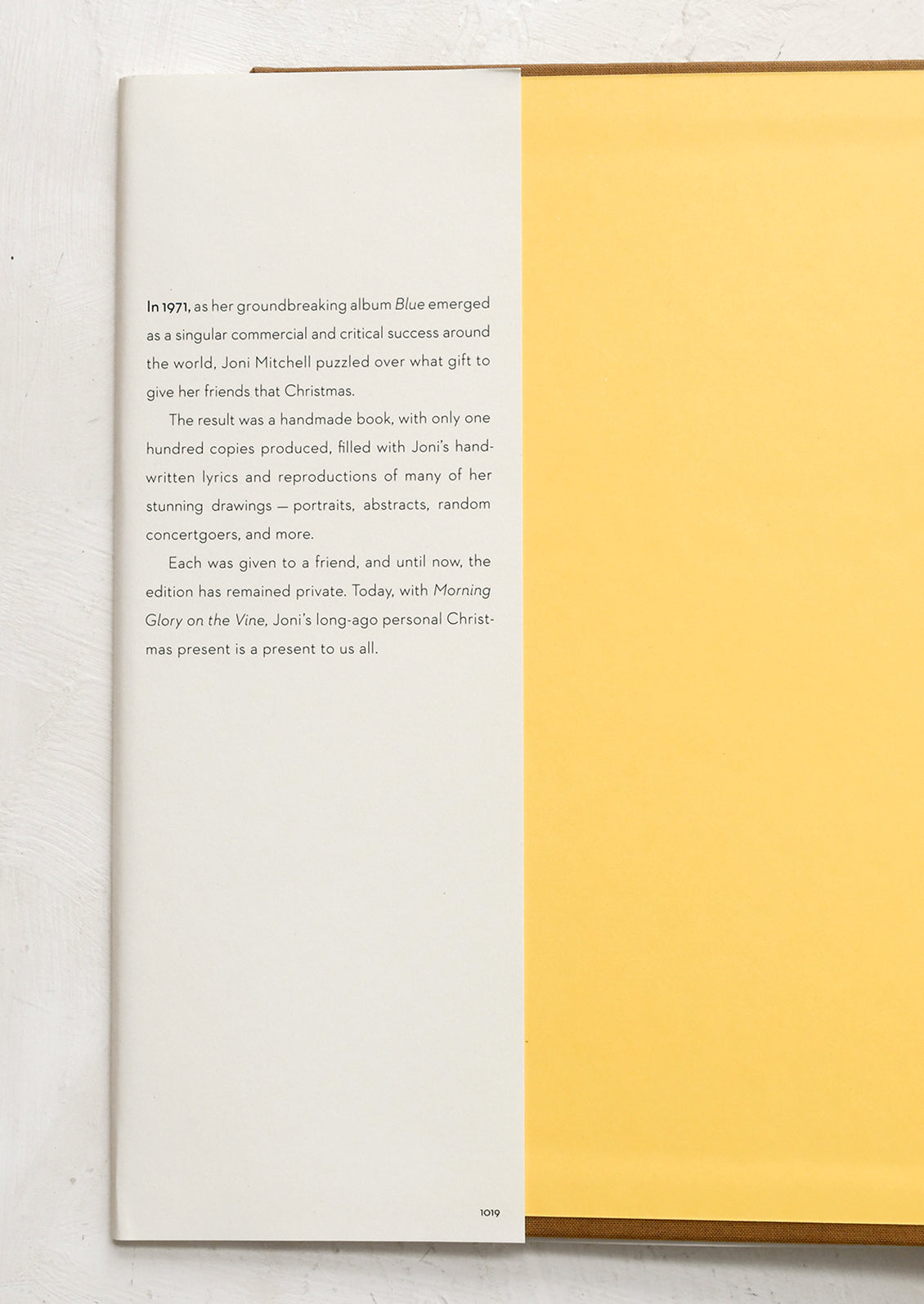 Open book with text on a white background