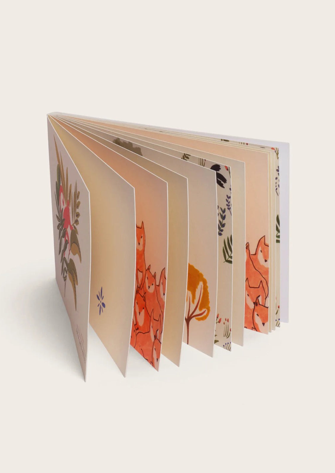 A set of animal print postcards.