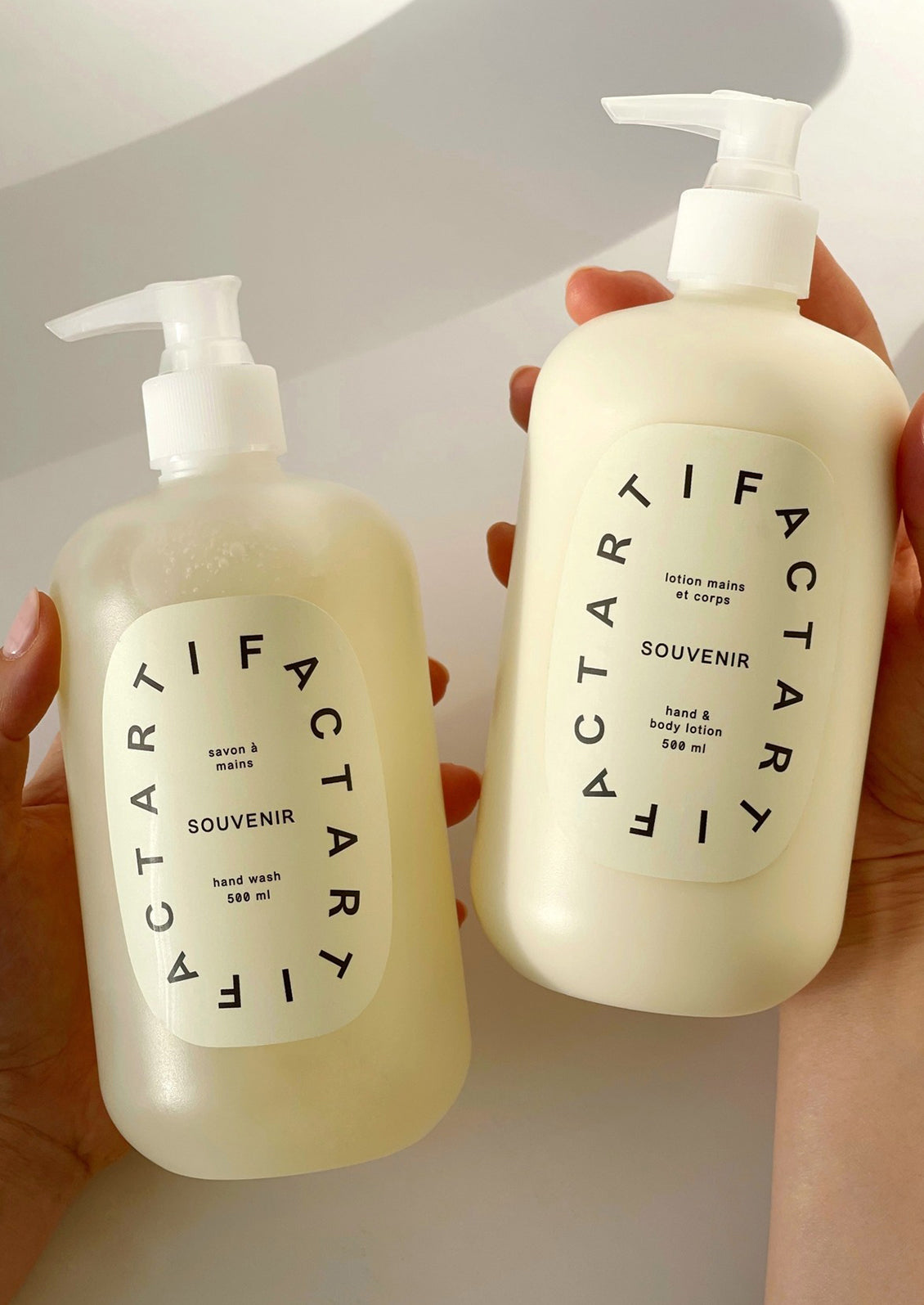 A pump bottle of liquid gel hand soap.