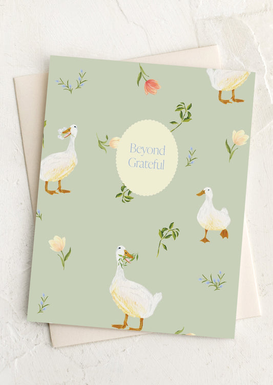 Ducks Thank You Card