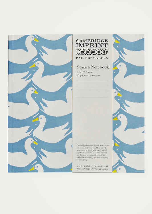 Cambridge Imprint notebook with duck pattern on a white background