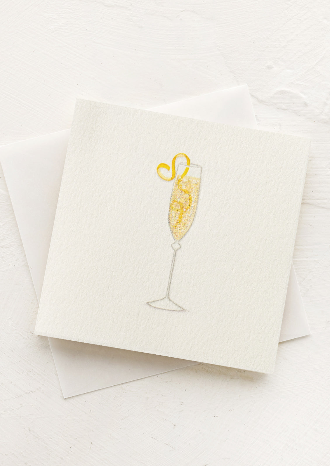 A small gift enclosure card with French 75 design.
