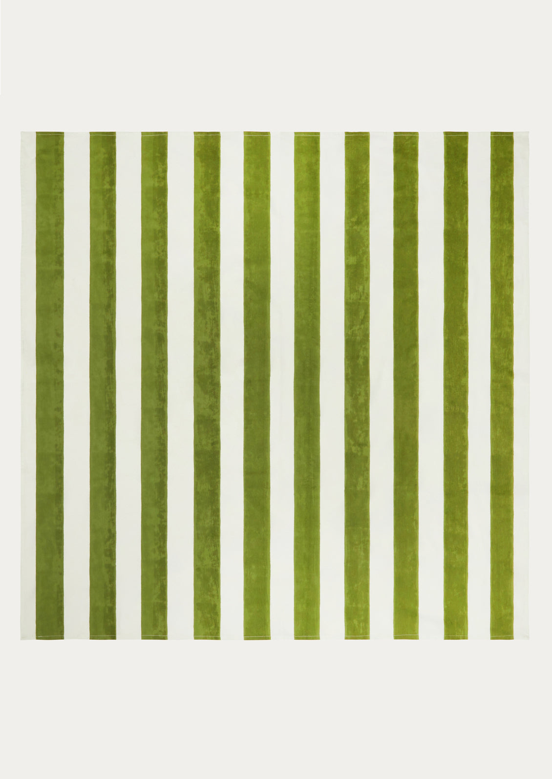 Green and white striped pattern on a white background