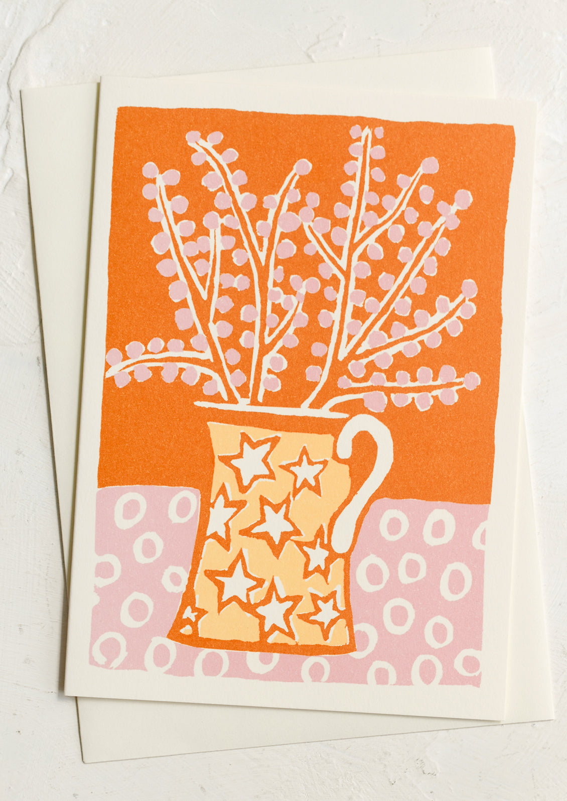 Jug with Blossoms Blank Card – LEIF