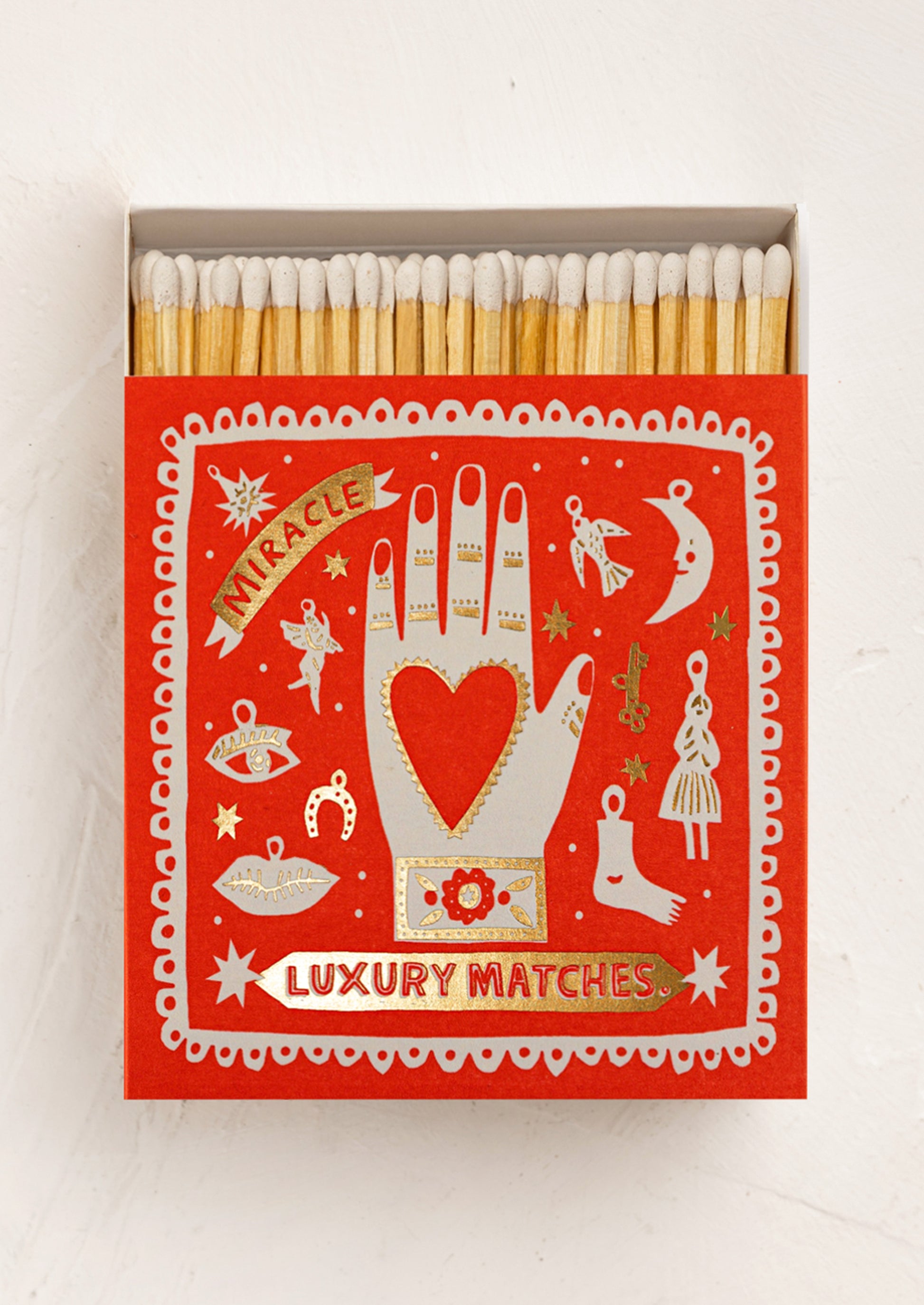 Matches box with red design and 'Miracle' text.