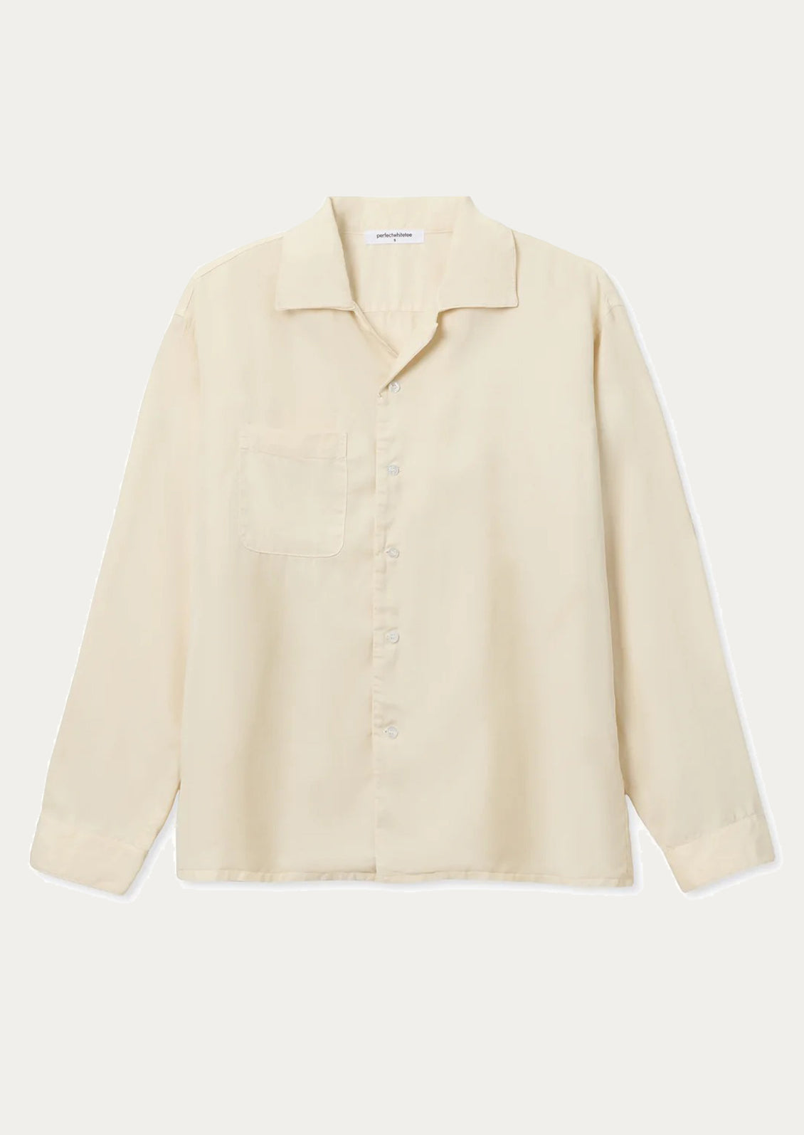 Beige shirt on a white background