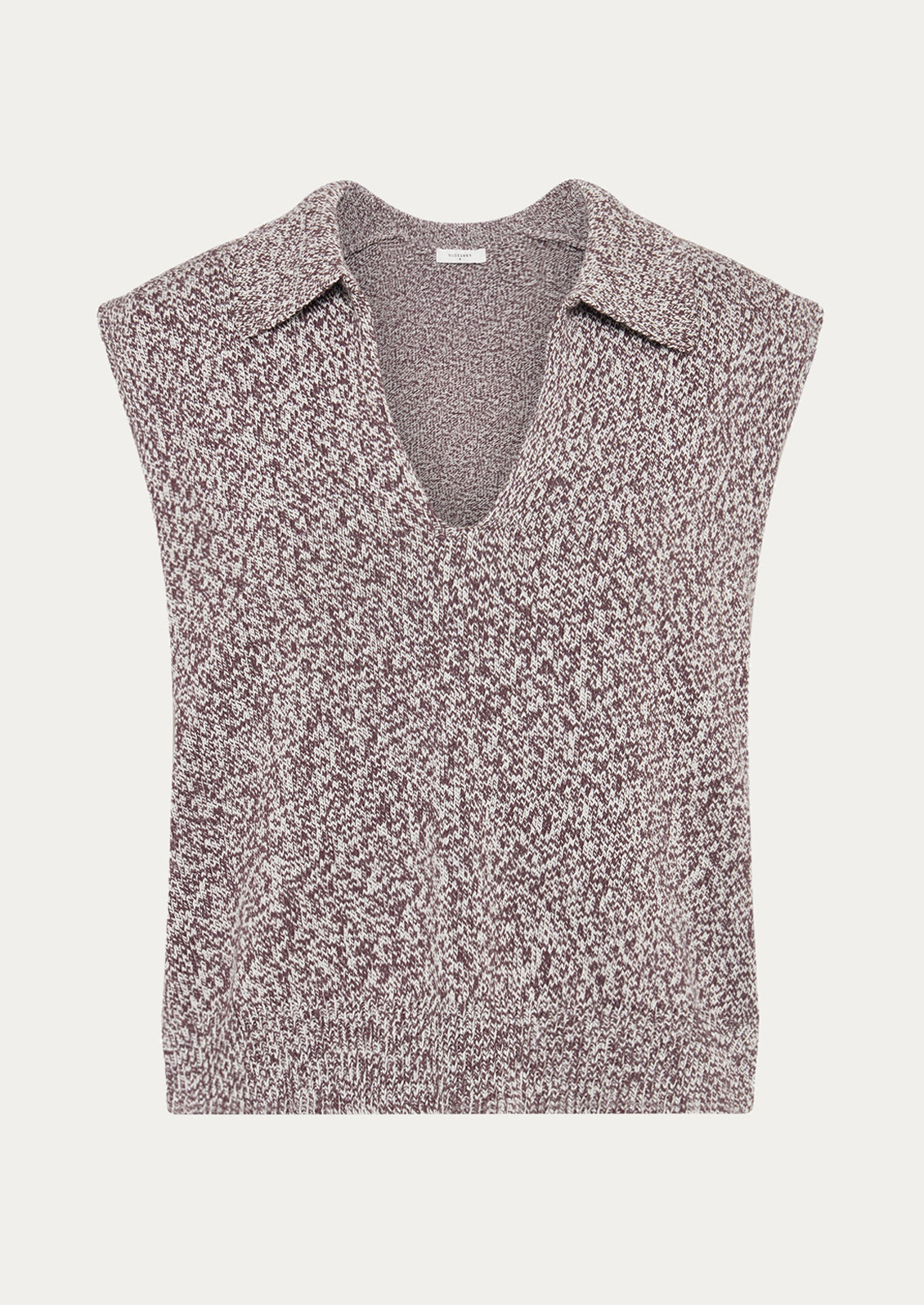 Floral patterned sleeveless top on a white background