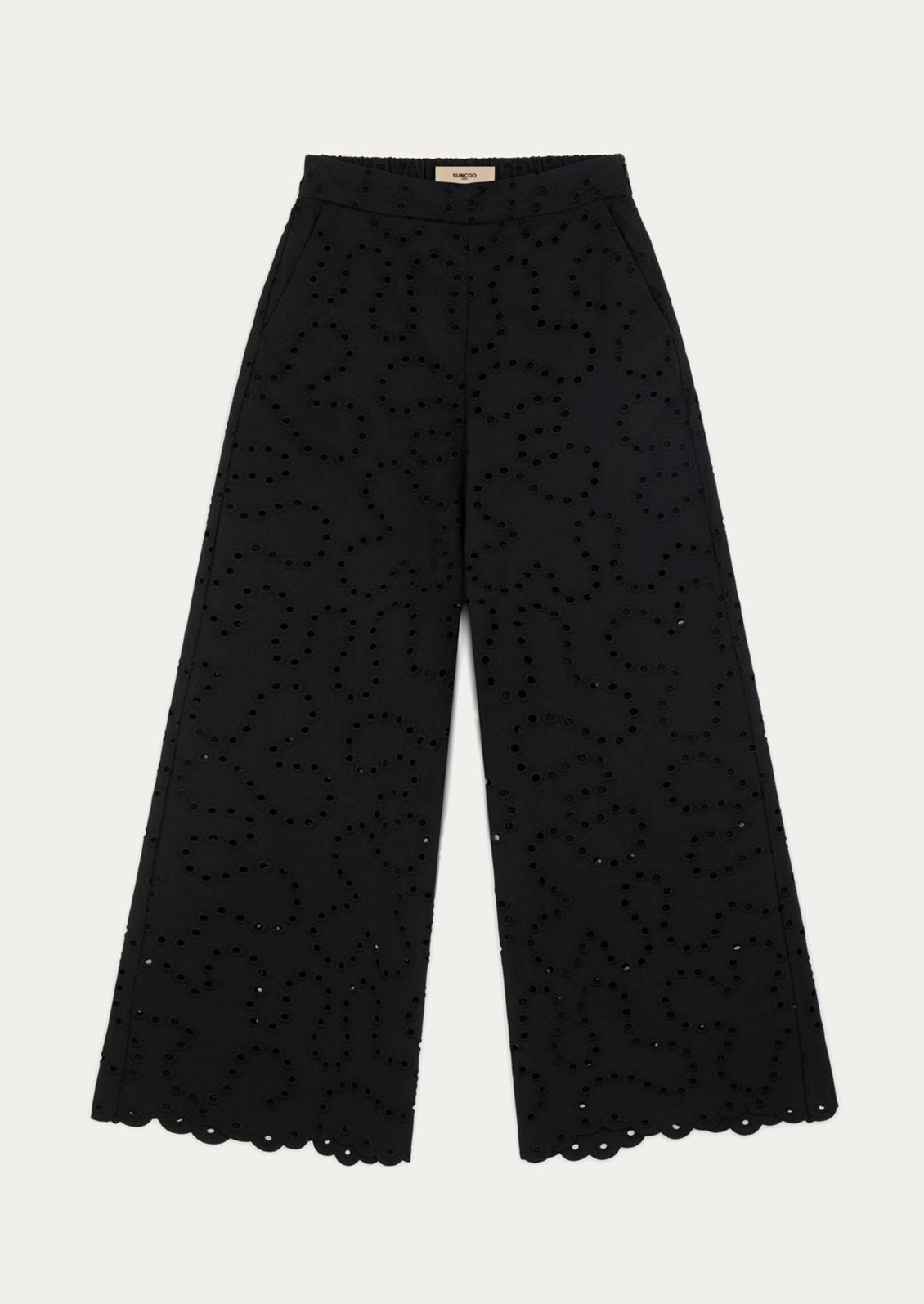 Black pants on a white background