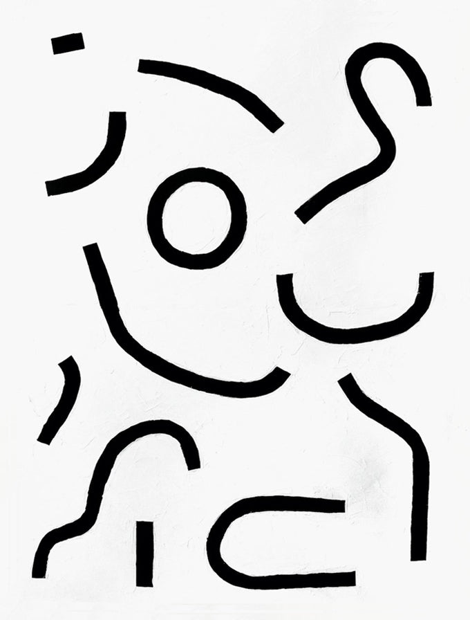 Black Noodles Print in  - LEIF