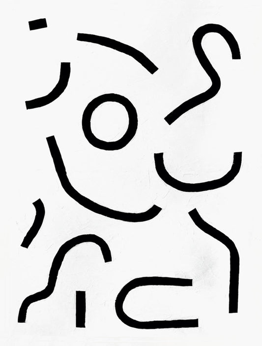 Black Noodles Print in  - LEIF