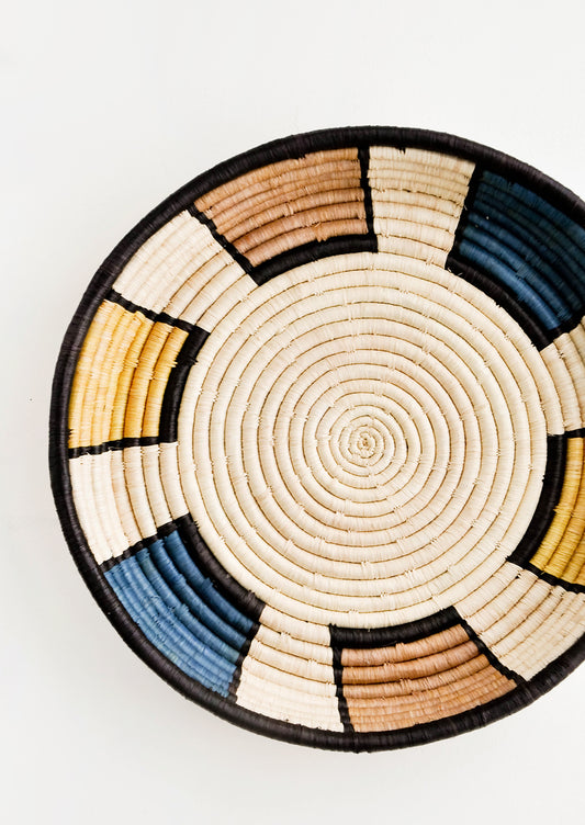 Beam Raffia Serving Tray in  - LEIF