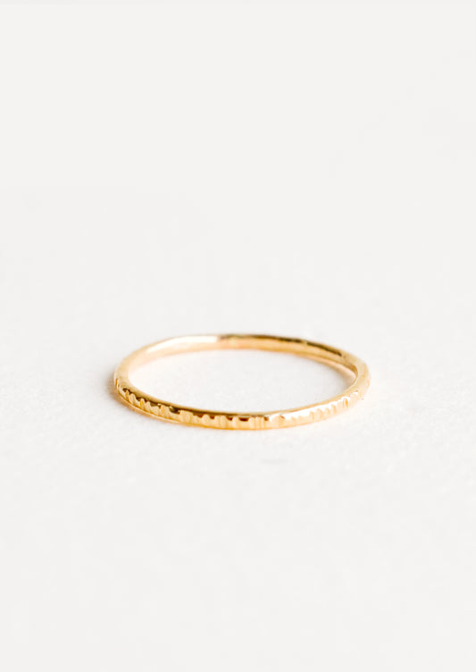 Etched Stacking Ring in  - LEIF