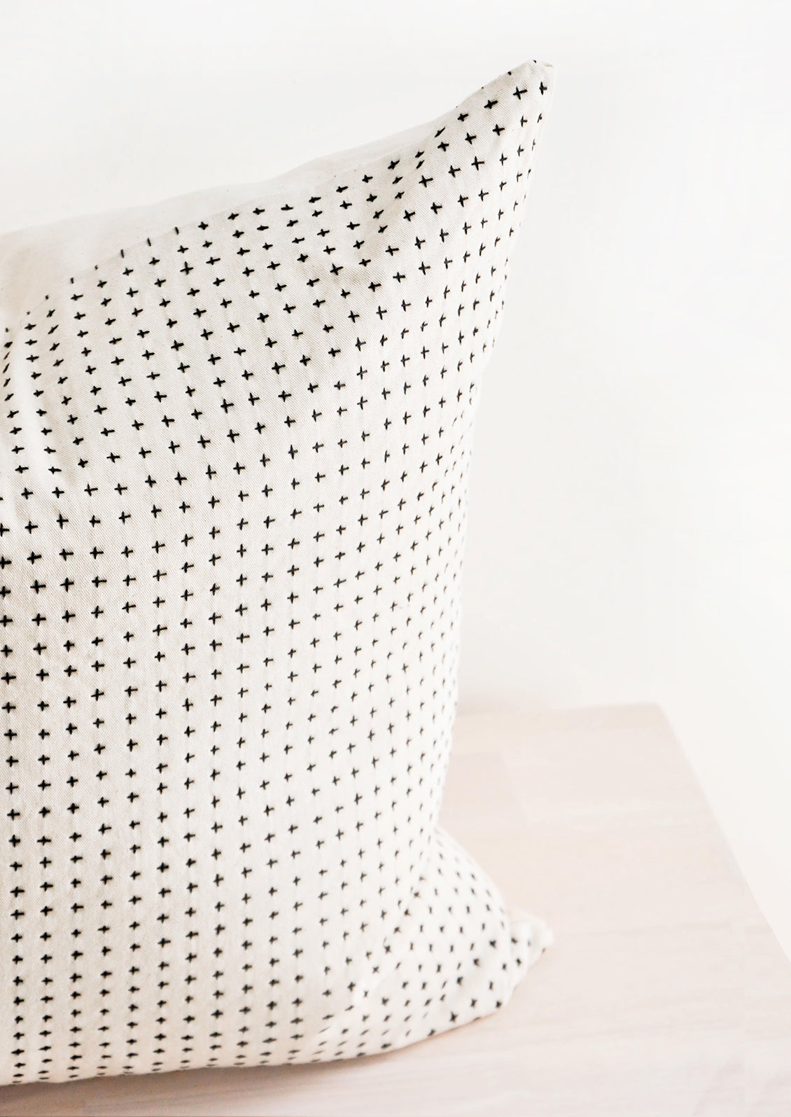 Embroidered Cross Pillow in  - LEIF