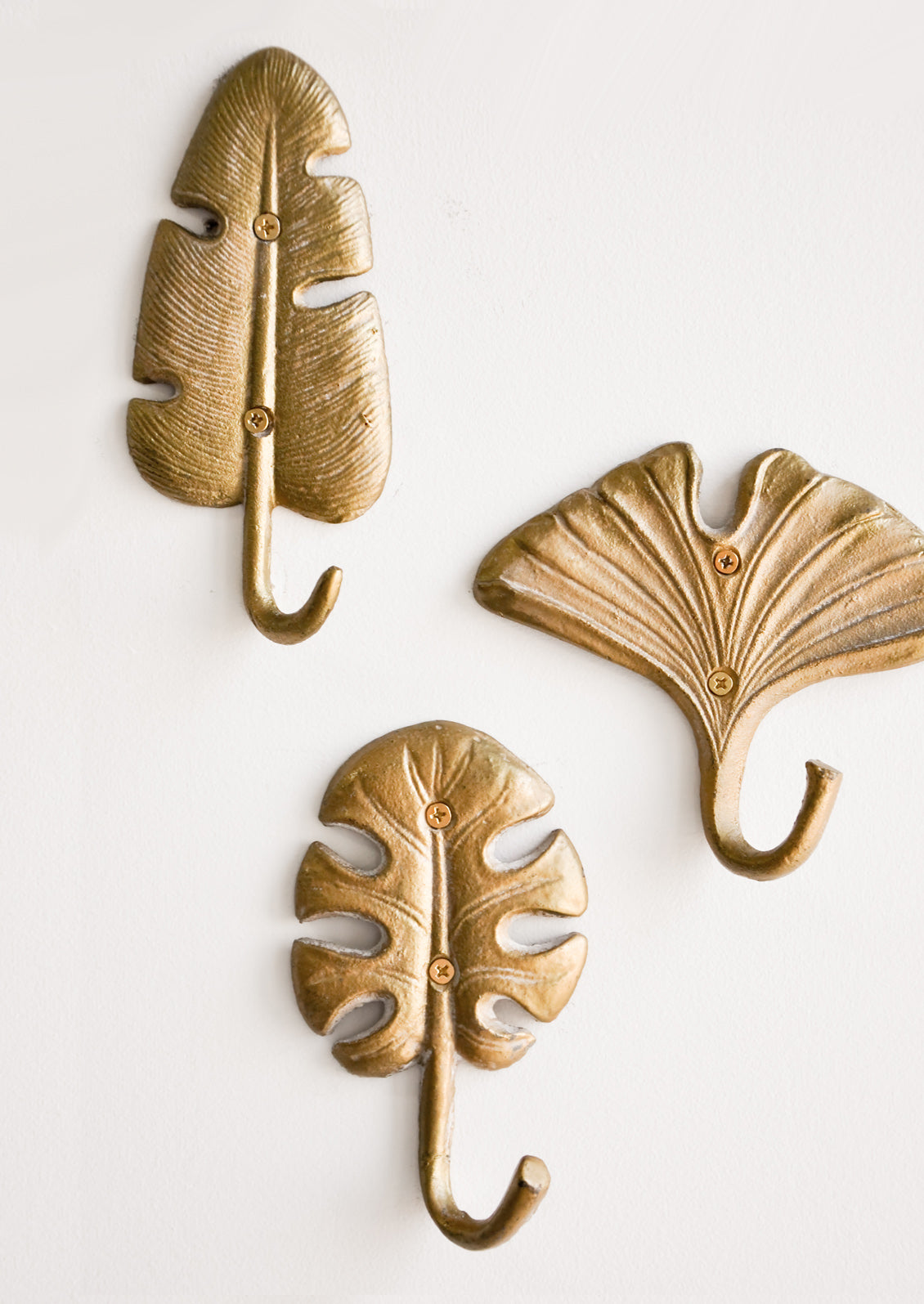 Gilded Leaf Wall Hook in  - LEIF