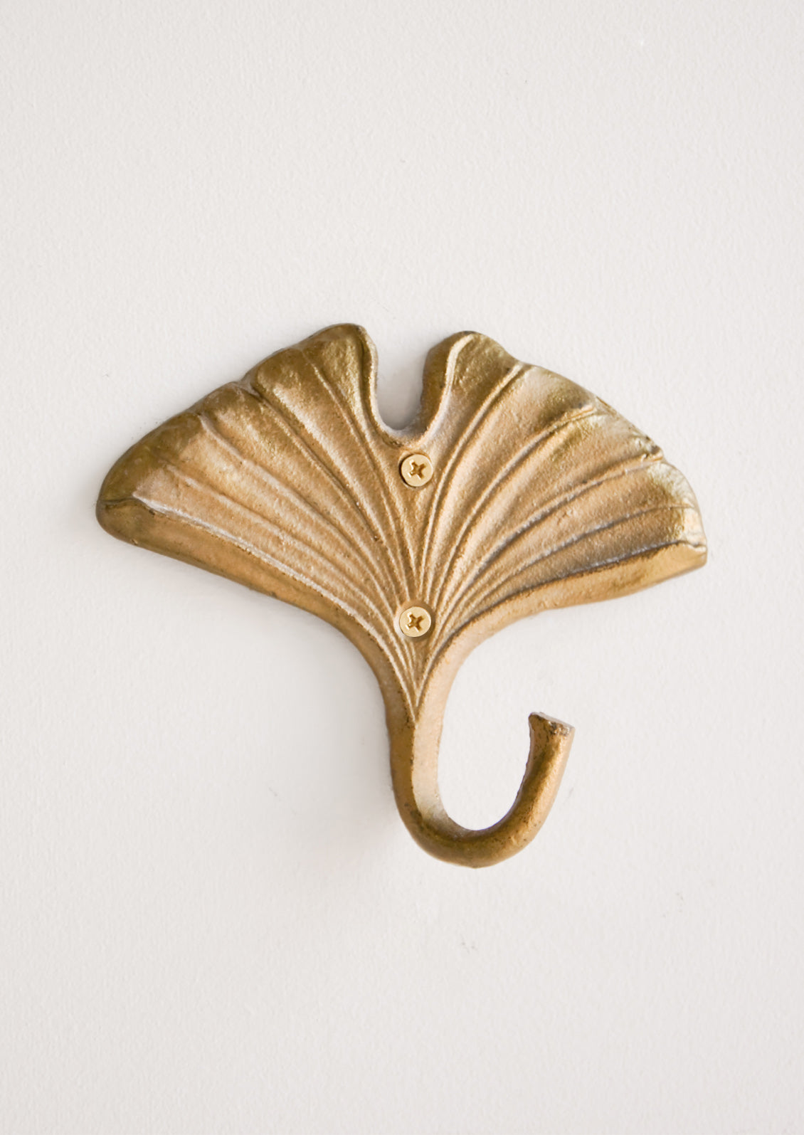 Gilded Leaf Wall Hook in Gingko - LEIF