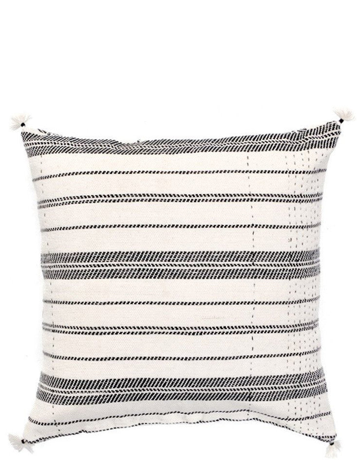 Rebari Pillow in Textured Stripe in  - LEIF