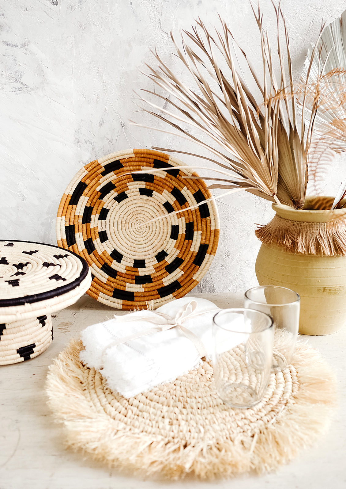 Solero Raffia Placemat Set