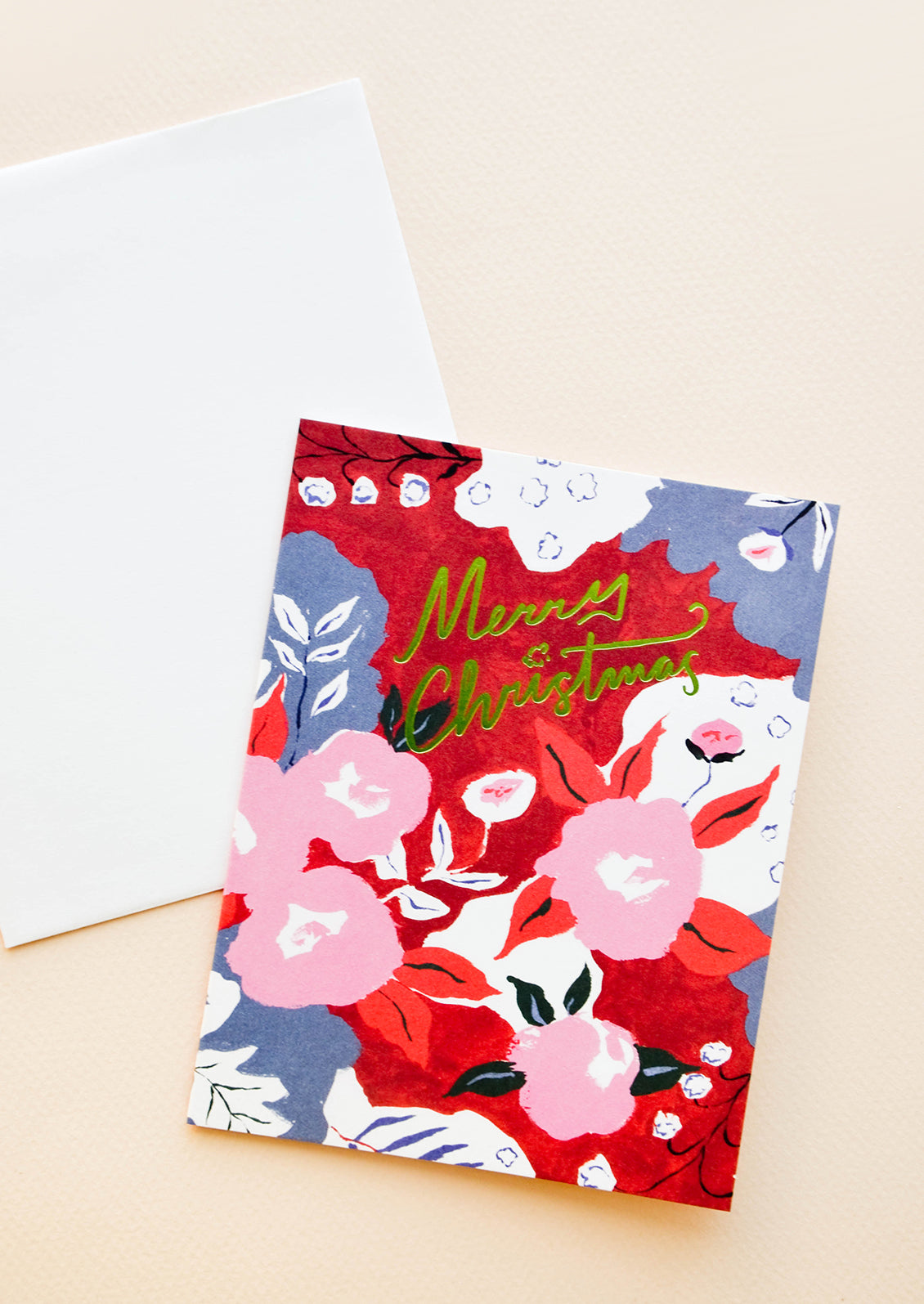 Merry Christmas Floral Card in  - LEIF