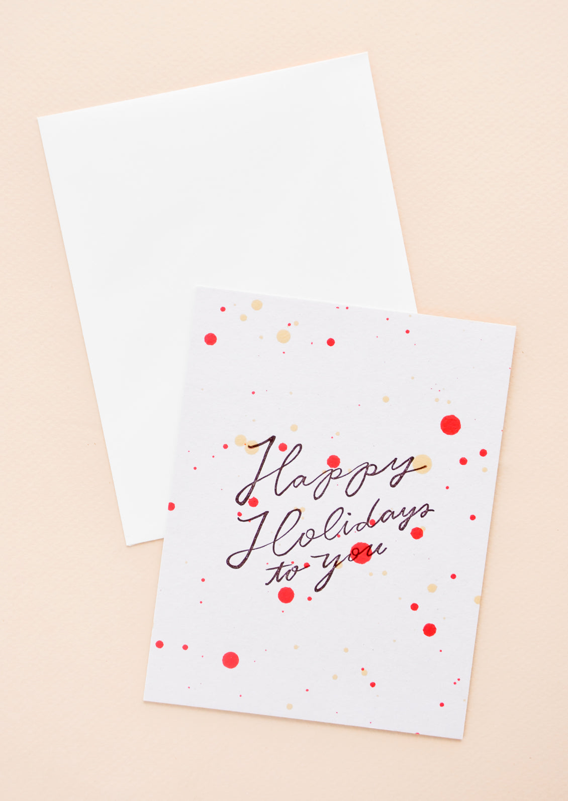 Happy Holidays Splatter Card in  - LEIF