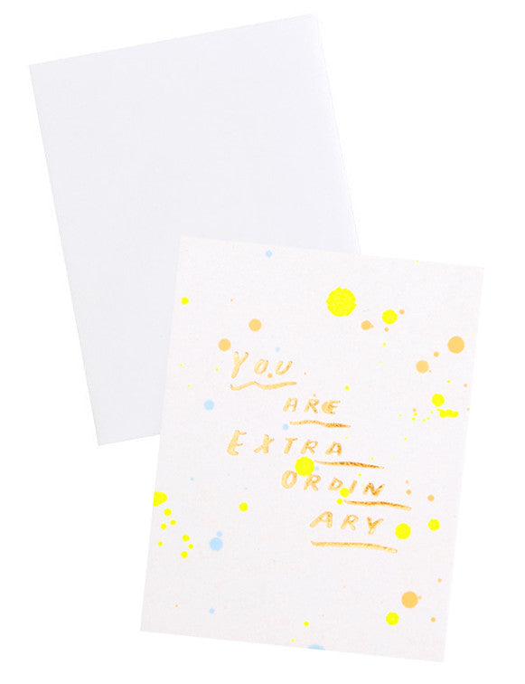 Splatters You Are Extraordinary Card in  - LEIF