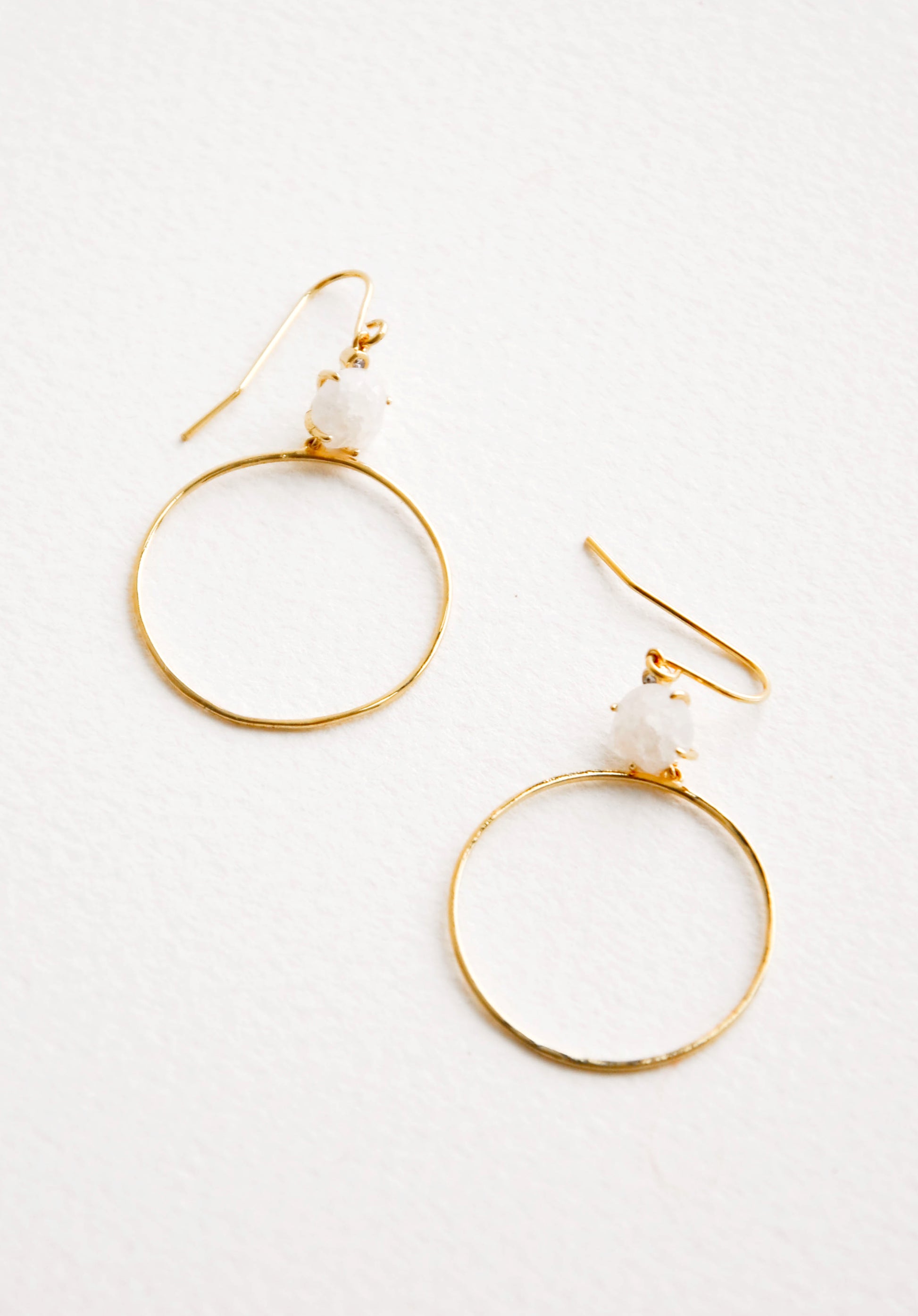 Moon Circle Earrings in  - LEIF