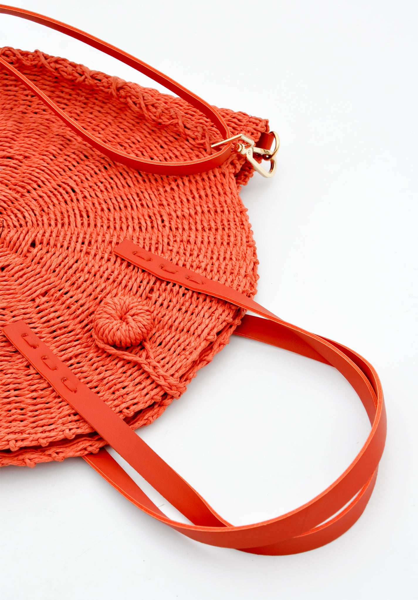Palisades Raffia Crossbody Bag in  - LEIF