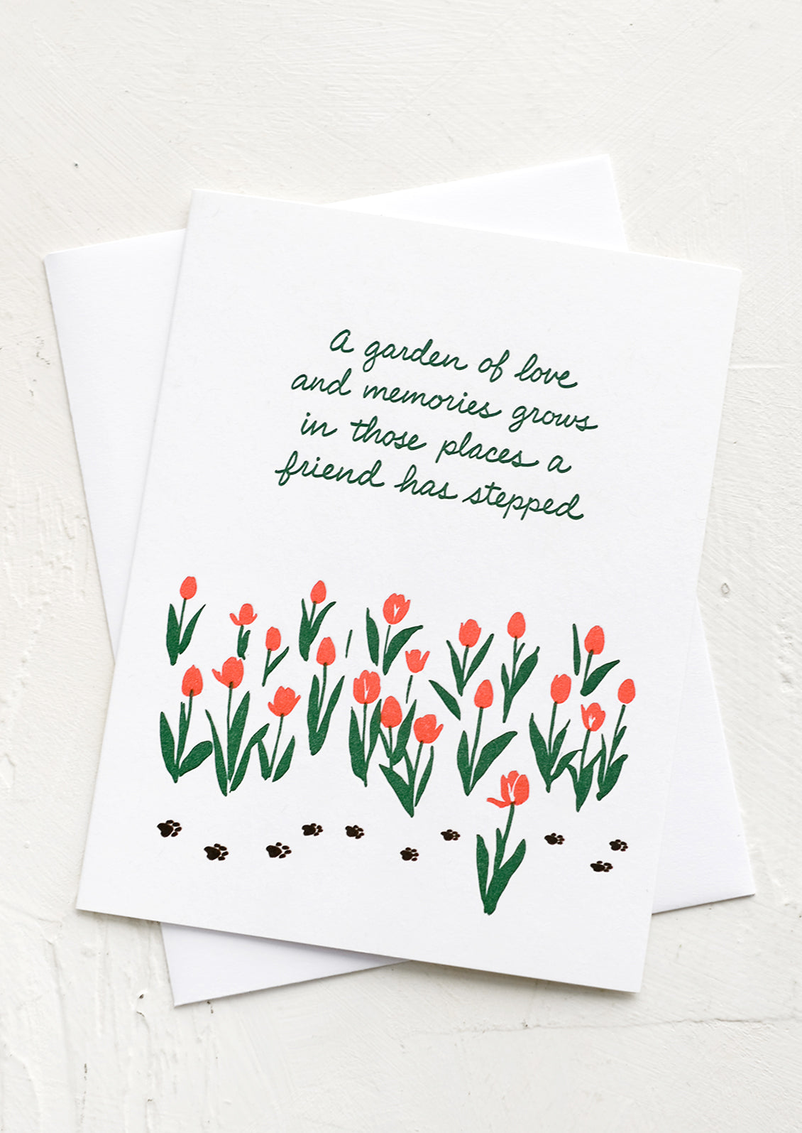 A pet death sympathy card.