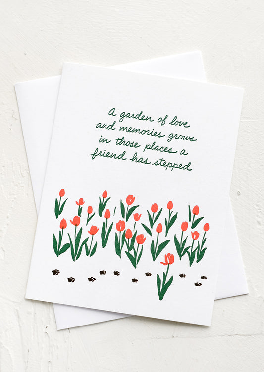 A pet death sympathy card.