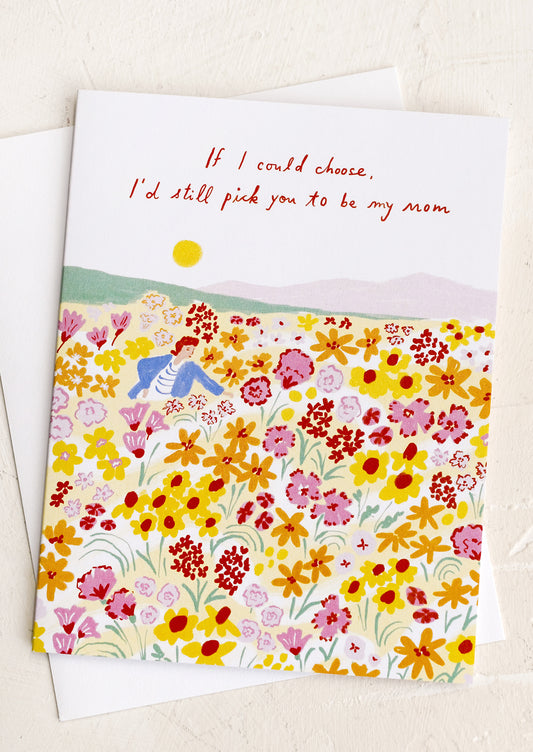 Illustrated mother's day card