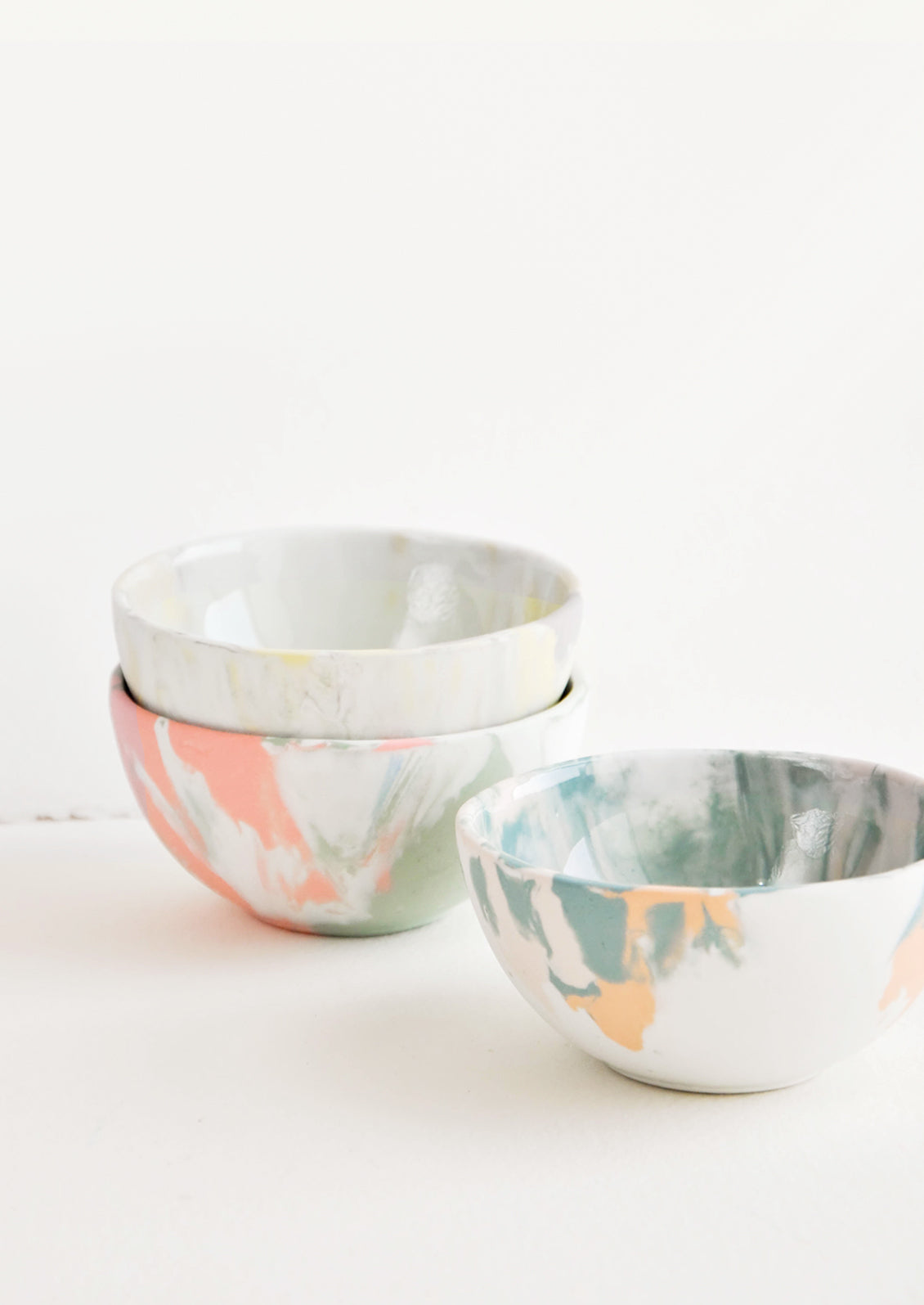 Pressed Porcelain Bowl in  - LEIF