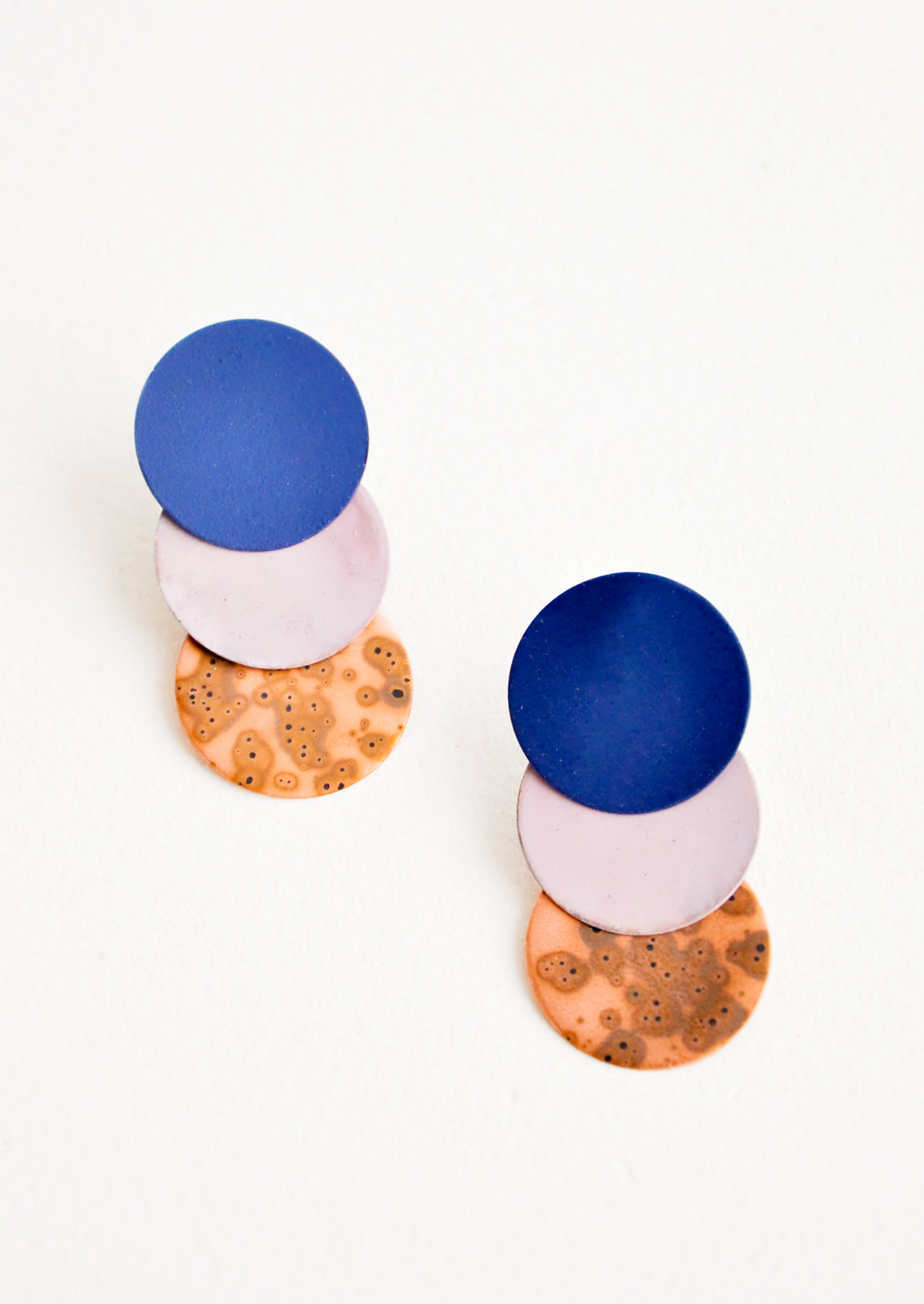 Twiggy Earrings in Rose / Navy / Copper - LEIF