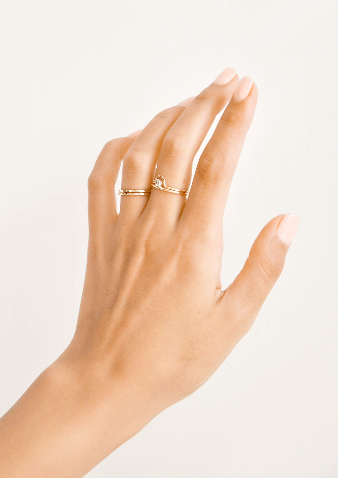 Two Tone Dot Ring in  - LEIF