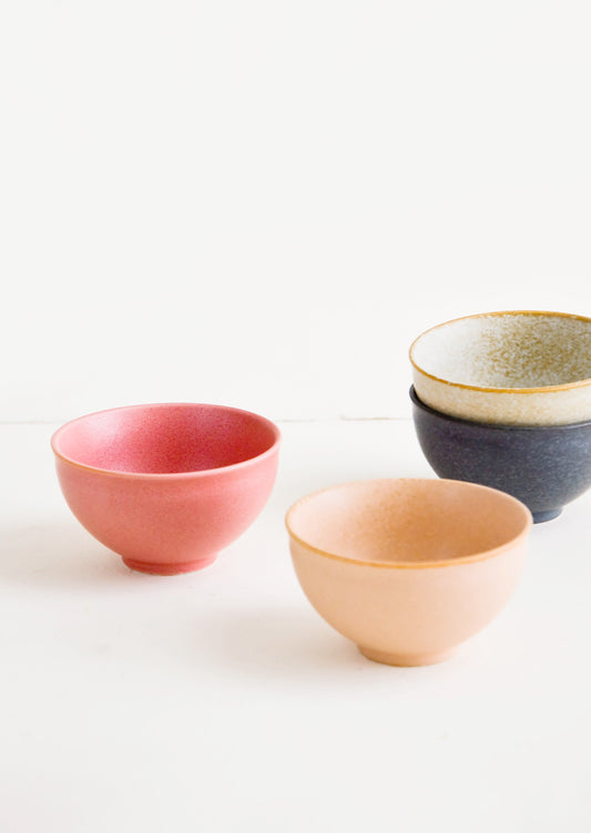 Mini ceramic bowls in a mix of colors