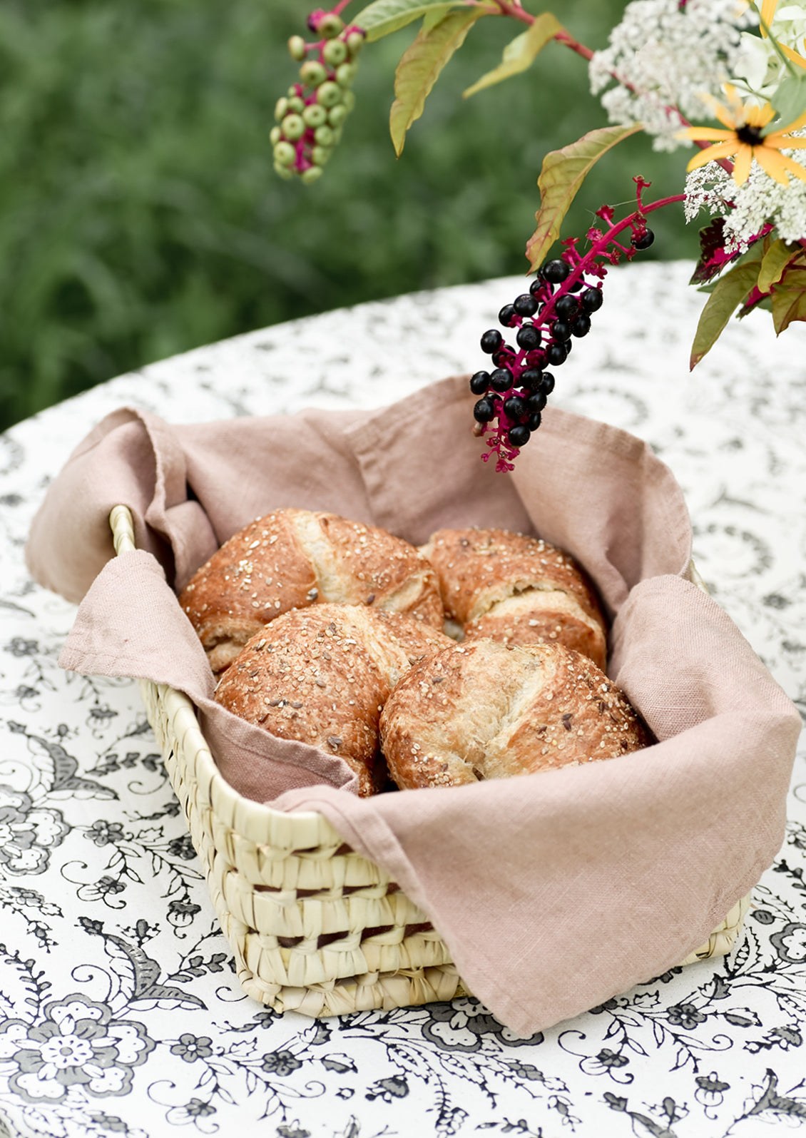 Palm Leaf Woven Tray